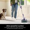 imageShark HZ702 Ultralight PetPro Corded Stick Vacuum with PowerFins HairPro Odor Neutralizer Technology Wine PurpleDuoCleanSelfCleanPowerDetect