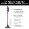imageShark Rocket UltraLight Corded Bagless Vacuum for Carpet and Hard Floor Cleaning with Swivel Steering HV301 GrayOrangeRocket Pro with XL Dust Cup