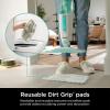 imageShark S1000 Steam Mop with 2 Dirt Grip Pads Lightweight Safe for all Sealed Hard Floors like Tile Hardwood Stone Laminate Vinyl ampamp More Machine Washable Removable Water Tank WhiteSeafoam