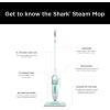 imageShark S1000 Steam Mop with 2 Dirt Grip Pads Lightweight Safe for all Sealed Hard Floors like Tile Hardwood Stone Laminate Vinyl ampamp More Machine Washable Removable Water Tank WhiteSeafoam