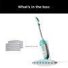 imageShark S1000 Steam Mop with 2 Dirt Grip Pads Lightweight Safe for all Sealed Hard Floors like Tile Hardwood Stone Laminate Vinyl ampamp More Machine Washable Removable Water Tank WhiteSeafoam