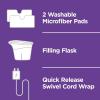 imageShark S3501 Steam Pocket Mop Hard Floor Cleaner With Rectangle Head and 2 Washable Pads Easy Maneuvering Quick Drying SoftGrip Handle and Powerful Steam Purple