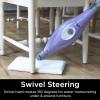 imageShark S3501 Steam Pocket Mop Hard Floor Cleaner With Rectangle Head and 2 Washable Pads Easy Maneuvering Quick Drying SoftGrip Handle and Powerful Steam Purple