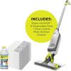 imageShark VM200P12 VACMOP Vacuum Mop Bundle with 12 Disposable VACMOP Pads ampamp 12 oz Cleaning Solution WhiteVACMOP White  12 pads