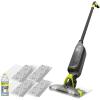imageShark VACMOP Pro Cordless Hard Floor Vacuum Mop with OnDemand Spray and Headlights includes 4 Disposable VACMOP Pads and a 12oz VACMOP solution Charcoal Gray VM2524 Disposable VACMOP Pads