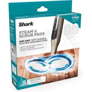 imageShark Grey XKITP7000D Soft 2 Steam ampamp Scrub Dirt Grip Dusting Washable Pads