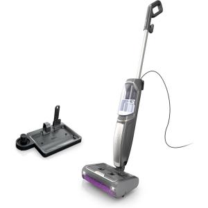 imageShark Steam Pickup 3in1 Steam Mop Picks Up Debris Deep Scrubs ampamp Steam Sanitizes  All At Once Lightweight Steam Cleaner for Home with Sealed Hard Floors like Hardwood Tile ampamp Laminate SD201Stone Metallic