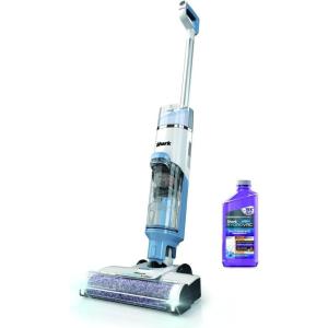 imageShark WD201 HydroVac Cordless Pro XL 3in1 Vacuum Mop ampamp SelfCleaning System with Antimicrobial Brushroll ampamp Solution for MultiSurface Hardwood Tile Marble ampamp Area Rugs Pure WaterBlue