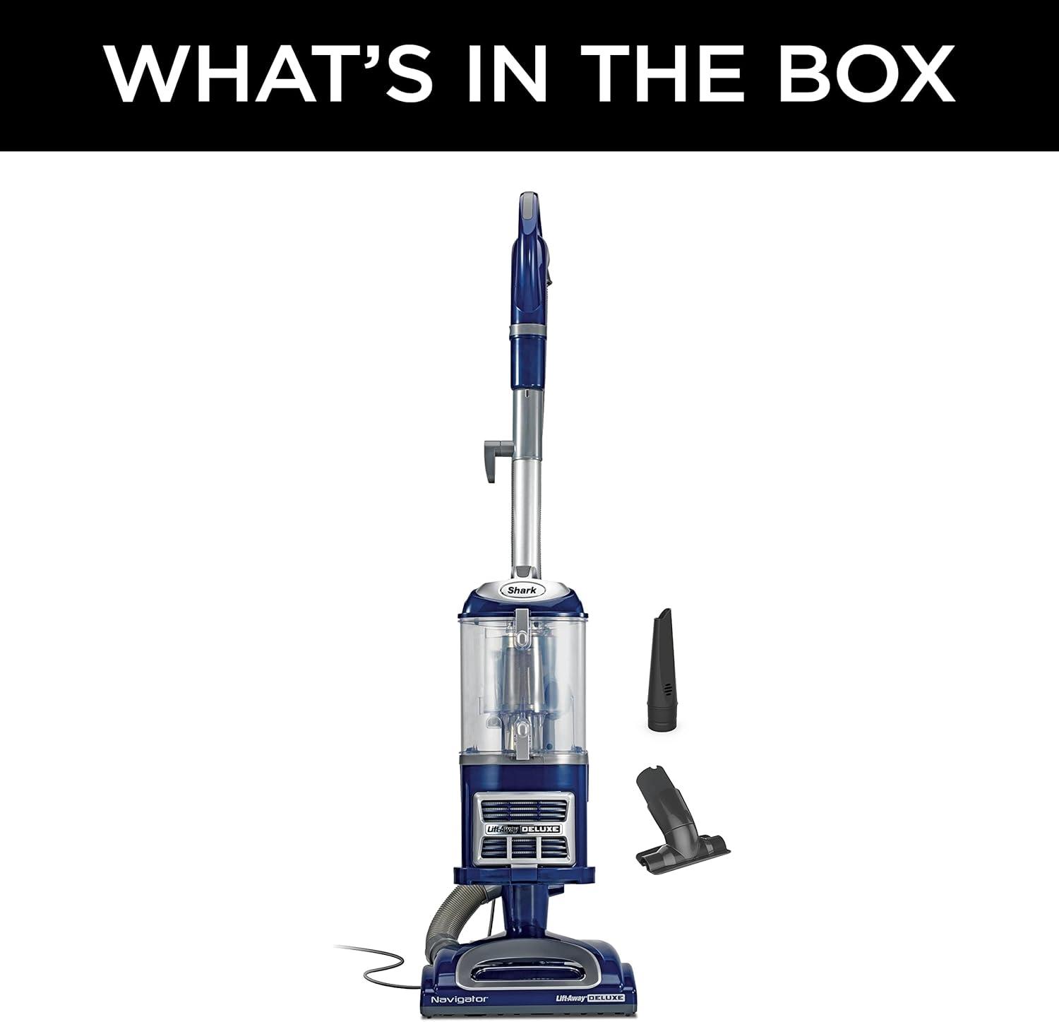 imageShark NV352 Navigator Lift Away Upright Vacuum Hepa Filter AntiAllergen Technology Swivel Steering Ideal for Carpet Stairs ampamp Bare Floors with Wide Upholstery ampamp Crevice Tools LavenderBlue