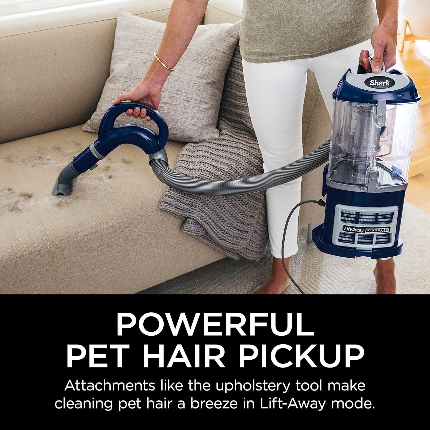 imageShark NV352 Navigator Lift Away Upright Vacuum Hepa Filter AntiAllergen Technology Swivel Steering Ideal for Carpet Stairs ampamp Bare Floors with Wide Upholstery ampamp Crevice Tools LavenderBlue
