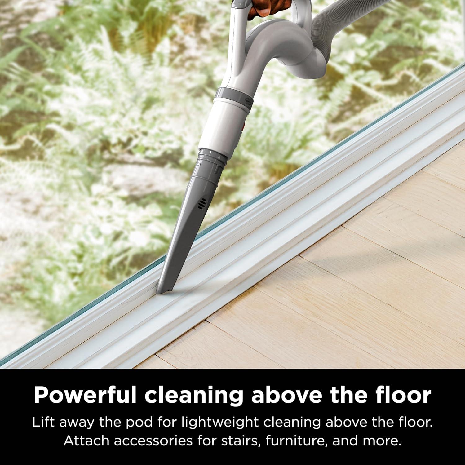 imageShark NV352 Navigator Lift Away Upright Vacuum Hepa Filter AntiAllergen Technology Swivel Steering Ideal for Carpet Stairs ampamp Bare Floors with Wide Upholstery ampamp Crevice Tools LavenderWhiteSilver