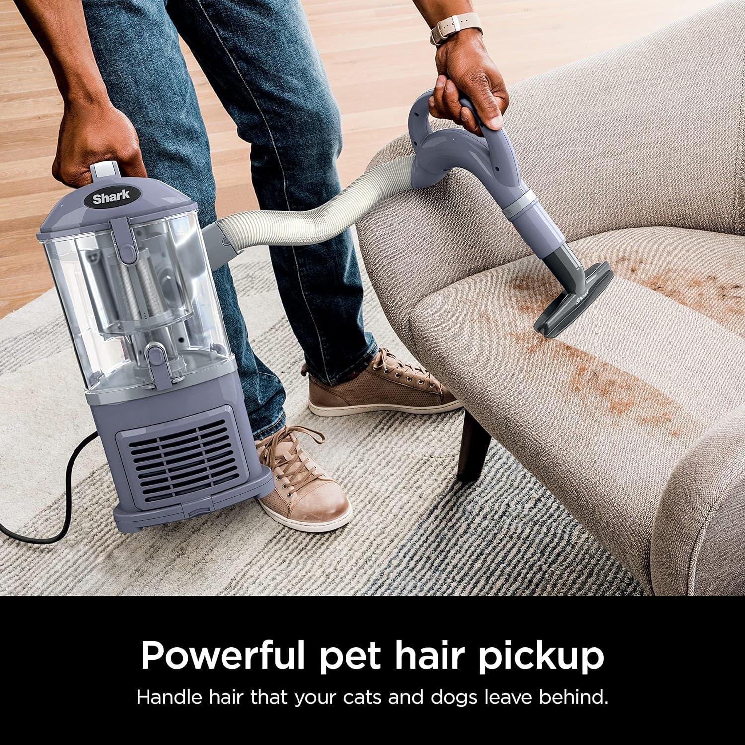 imageShark NV352 Navigator Lift Away Upright Vacuum Hepa Filter AntiAllergen Technology Swivel Steering Ideal for Carpet Stairs ampamp Bare Floors with Wide Upholstery ampamp Crevice Tools LavenderLavender