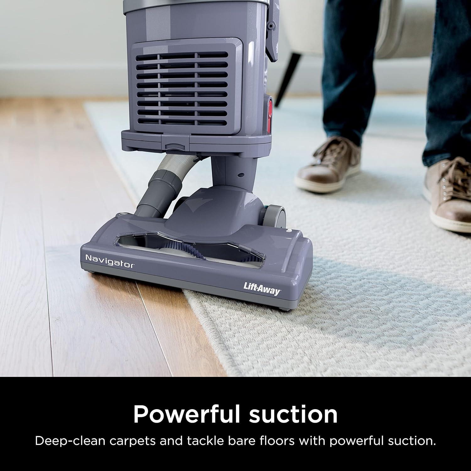 imageShark NV352 Navigator Lift Away Upright Vacuum Hepa Filter AntiAllergen Technology Swivel Steering Ideal for Carpet Stairs ampamp Bare Floors with Wide Upholstery ampamp Crevice Tools LavenderLavender
