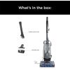 imageShark AZ2002 Vertex Powered LiftAway Upright Vacuum with DuoClean PowerFins SelfCleaning Brushroll Large Dust Cup Pet Crevice Tool Dusting Brush ampamp Power Brush SilverRose GoldDark Lilac