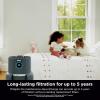 imageShark Air Purifiers for Home Large Room with NeverChange Air Filter 5 Year HEPA Filter Covers 650 Sq ft Odor Neutralizer and Clean Sense Technology Removes 9998 of Dust ampamp Allergens HP152Dark Grey