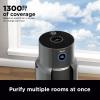 imageShark Air Purifiers for Home Large Room with NeverChange Air Filter 5 Year HEPA Filter Covers 650 Sq ft Odor Neutralizer and Clean Sense Technology Removes 9998 of Dust ampamp Allergens HP152Dark Grey
