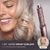 imageShark FlexFusion Hair Straightener ampamp Powerful Hair Dryer with Diffuser Fusion Hair Brush Ceramic Air Styler with AutoWrap Hair Curlers Ceramic Plates Cosmic Blush HD642SStraight  Wavy Hair w Straightener