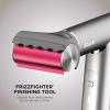imageShark FlexFusion Hair Straightener ampamp Powerful Hair Dryer with Diffuser Fusion Hair Brush Ceramic Air Styler with AutoWrap Hair Curlers Ceramic Plates Cosmic Blush HD642SCurly  Coily Hair