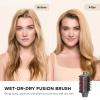 imageShark FlexFusion Hair Straightener ampamp Powerful Hair Dryer with Diffuser Fusion Hair Brush Ceramic Air Styler with AutoWrap Hair Curlers Ceramic Plates Cosmic Blush HD642SStraight  Wavy Hair