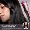 imageShark FlexFusion Hair Straightener ampamp Powerful Hair Dryer with Diffuser Fusion Hair Brush Ceramic Air Styler with AutoWrap Hair Curlers Ceramic Plates Cosmic Blush HD642SStraight  Wavy Hair w Straightener