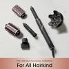 imageShark FlexStyle Hair Dryer ampamp Powerful Styling System with 6Piece Hair Styling Tools Paddle Brush CurlDefining Hair Diffuser AutoWrap Curlers Styling Concentrator Oval Brush ampamp Black HD440BKFlexStyleAll Hair Types