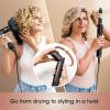 imageShark FlexStyle Hair Dryer ampamp Powerful Styling System with 6Piece Hair Styling Tools Paddle Brush CurlDefining Hair Diffuser AutoWrap Curlers Styling Concentrator Oval Brush ampamp Black HD440BKFlexStyleAll Hair Types