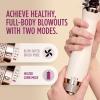 imageShark HT212 SmoothStyle Heated Comb  Blow Dryer Brush with Heat Resistant Storage Bag Dual Mode for All Hair Types SilkStraightener