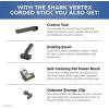 imageShark HV343AMZ Rocket Corded Stick Vacuum with SelfCleaning Brushroll Lightweight ampamp Maneuverable Perfect for Pet Hair Pickup Converts to a Hand Vacuum Crevice Upholstery Tools BlueSilverDuoClean