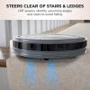 imageShark ION Robot Vacuum for Carpet AV751 WiFi Connected 120min Runtime Works with Alexa BlackGray