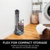 imageShark IZ483H Vertex Cordless Stick Vacuum with DuoClean PowerFins MultiFLEX Crevice Tool Pet MultiTool ampamp AntiAllergen Brush 120min Runtime Double Battery RosewoodRedRosewood