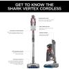 imageShark IZ483H Vertex Cordless Stick Vacuum with DuoClean PowerFins MultiFLEX Crevice Tool Pet MultiTool ampamp AntiAllergen Brush 120min Runtime Double Battery RosewoodRedRosewood
