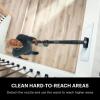 imageShark IZ682H Vertex Pro Lightweight Cordless Stick Vacuum with DuoClean PowerFins BlackSilver120 min runtime  LED Display