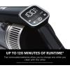 imageShark IZ682H Vertex Pro Lightweight Cordless Stick Vacuum with DuoClean PowerFins BlackSilver120 min runtime  LED Display