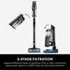 imageShark IZ682H Vertex Pro Lightweight Cordless Stick Vacuum with DuoClean PowerFins BlackSilver120 min runtime  LED Display