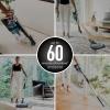 imageShark IZ682H Vertex Pro Lightweight Cordless Stick Vacuum with DuoClean PowerFins BlackSilver60 min runtime