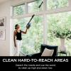 imageShark IZ682H Vertex Pro Lightweight Cordless Stick Vacuum with DuoClean PowerFins BlackSilver60 min runtime