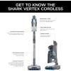 imageShark IZ682H Vertex Pro Lightweight Cordless Stick Vacuum with DuoClean PowerFins BlackSilver60 min runtime
