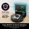 imageShark PowerDetect SelfEmpty Robot Vacuum with NeverStuck Technology Auto DeepClean Carpets ampamp Hardfloors 30 Day Capacity HEPA Bagless Base for Pet Hair WiFi Black AV2820S60Day Capacity