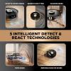 imageShark Robot Vacuum ampamp Mop Combo PowerDetect NeverTouch Pro SelfEmptying SelfRefill with SelfClean Pad Wash ampamp Dry 60Day Debris Capacity 30Day Refill Tank 5 PowerDetect Technologies AV2800ZEWetDry  60Day SelfRefilling  Black