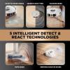 imageShark Robot Vacuum ampamp Mop Combo PowerDetect NeverTouch Pro SelfEmptying SelfRefill with SelfClean Pad Wash ampamp Dry 60Day Debris Capacity 30Day Refill Tank 5 PowerDetect Technologies AV2800ZEWetDry  60Day SelfRefilling  White