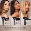 imageShark SpeedStyle Pro Professional Performance HighVelocity Hair Dryer System with Scalp Shield and IQ Speed Styling ampamp Drying Suite Curly and Coily Hair Lightweight Ionic No Heat Damage HD732Speedstyle Pro  Straight  Wavy Hair
