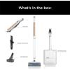 imageShark WANDVAC System Pet UltraLightweight Powerful Cordless Stick Vacuum with Charging Dock WS642 GreyWhite