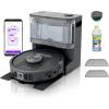 imageShark Robot Vacuum ampamp Mop Combo PowerDetect NeverTouch Pro SelfEmptying SelfRefill with SelfClean Pad Wash ampamp Dry 60Day Debris Capacity 30Day Refill Tank 5 PowerDetect Technologies AV2800ZEWetDry  30Day with SelfRefilling