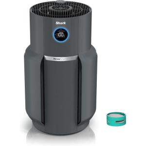 imageShark Air Purifiers for Home Large Room with NeverChange Air Filter 5 Year HEPA Filter Covers 650 Sq ft Odor Neutralizer and Clean Sense Technology Removes 9998 of Dust ampamp Allergens HP152Dark Grey