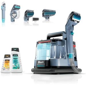 imageShark Carpet Cleaner Machine Portable Upholstery StainStriker Spot Odor ampamp Stain Remover 2 Carpet Cleaner Solutions 3 Tools Perfect for Pet Hair Carpet Area Rugs Couches Burgundy PX203BRNShark StainStriker Bonus Chemical  Tool