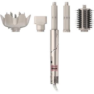 imageShark FlexStyle Hair Dryer ampamp Powerful Styling System with 6Piece Hair Styling Tools Paddle Brush CurlDefining Hair Diffuser AutoWrap Curlers Styling Concentrator Oval Brush ampamp Black HD440BKFlexStyleCurly  Coily Hair