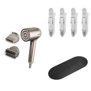 imageShark HD112BRN Hair Blow Dryer HyperAIR FastDrying Stone ampamp HD100SAHCA Beauty Nonslip Alligatorstyle Accessory Clips 4 Pack Stone w HD100SANM NonSlip Silicone Mat SlateStone