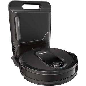 imageShark RV1001AE IQ Robot SelfEmpty XL Robot Vacuum with IQ Navigation Home Mapping SelfCleaning Brushroll WiFi Connected Works with Alexa Black45Day Capacity