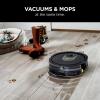 imageShark AI Robot Vacuum ampamp Mop with SelfCleaning Brushroll for Floors Carpet BlackSilver RV2001WD With LiDAR NavigationBlack  Brass Finish