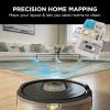imageShark AI Robot Vacuum ampamp Mop with SelfCleaning Brushroll for Floors Carpet BlackSilver RV2001WD With LiDAR NavigationBlack  Brass Finish